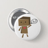 ボール紙のロボット: こんにちは! 缶バッジ (正面&裏面)