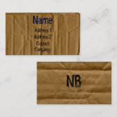 ボール紙の名刺 名刺 (正面/裏面)