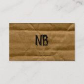 ボール紙の名刺 名刺 (裏面)