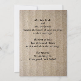 ボール紙の錯覚の結婚式招待状 招待状