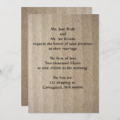 ボール紙の錯覚の結婚式招待状 招待状 (正面/裏面)