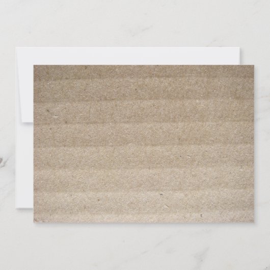 ボール紙の錯覚の結婚式招待状 招待状 (裏面)