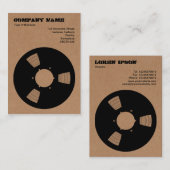 ボール紙の録音テープのスプール 名刺 (正面/裏面)