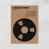 ボール紙の録音テープのスプール 名刺 (裏面)