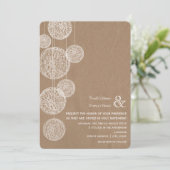 ボール紙ツ刺激を受けたワイングローブズ結婚式招待状 招待状 (スタンド正面)