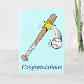 ボール素晴らしとこうもりでゲームおめでとう カード (正面)