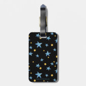 ボール荷物で新体操する女の子 ラゲッジタグ (裏面縦)