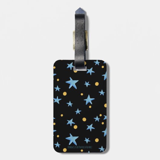 ボール荷物で新体操する女の子 ラゲッジタグ (裏面縦)