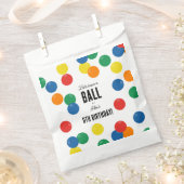 ボール誕生日パーティカラフルを開こう フェイバーバッグ (クリップ留めされた状態)