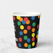 ボール誕生日パーティカラフルを開こう 紙コップ (裏面)