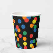 ボール誕生日パーティカラフルを開こう 紙コップ (正面)