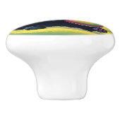 ボール遊付き黒猫 セラミックノブ (側面)