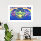 ボール2 - Unnatural Rainbow (光縁ど) ポスター (ホームオフィス)