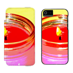 ボール・ジャー・キャンドルポップ・アートの・アート iPhone SE/5/5sウォレットケース