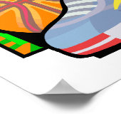 ボール・スニーカーが鳴る ポスター (角)