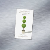 ボール・トピアリー伝統的低木魅力的事業 マグネット名刺 (インサイチュ)