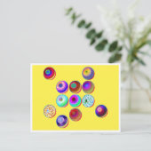 ボール&バブル№ 27ポストカードテンプレート ポストカード (スタンド正面)