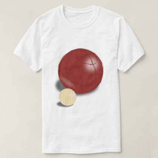 ボール・ボッチャ・ボウリング Tシャツ (デザイン正面)