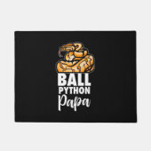 ボールPythonパパ ドアマット (正面)