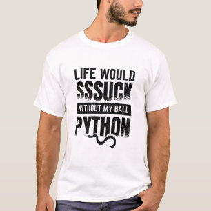 ボールPython  ヘビのペット爬虫類ギフト Tシャツ