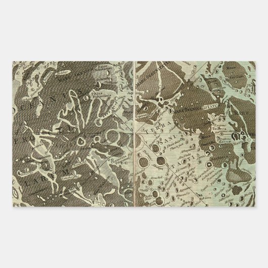 ボーレスのセリーノグラフィまたは月の地図 – 1780 長方形シール (正面)