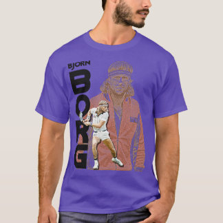 ボーレトロテニスアイコン Tシャツ