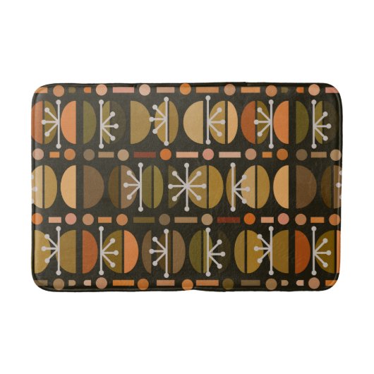 ボーレトロボウルのラインダークアースのトーン バスマット (正面)