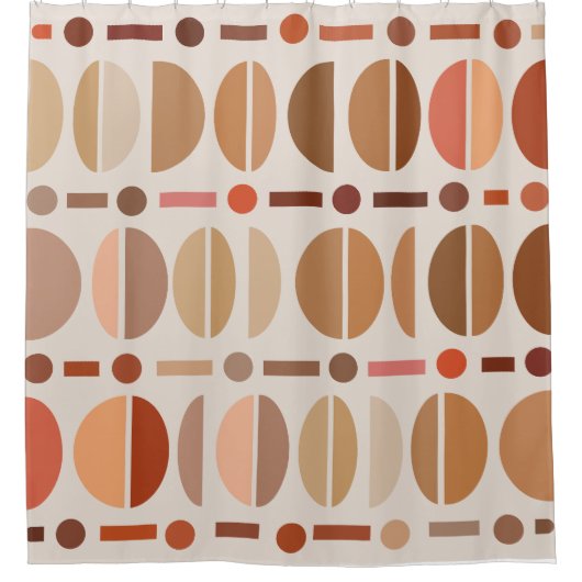 ボーレトロボウル型光地調 シャワーカーテン (正面)