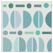 ボーレトロ丼パターンターコイズ ファブリック (クローズアップ)