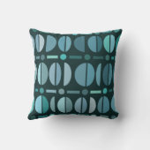 ボーレトロ丼パターンティール(緑がかった色) クッション (裏面)