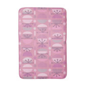 ボーレトロ丼ラインピンク バスマット (正面縦)