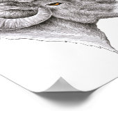 ボーロンラムとクラウンアリー〔占星術の〕十二宮図アニマルアート ポスター (角)