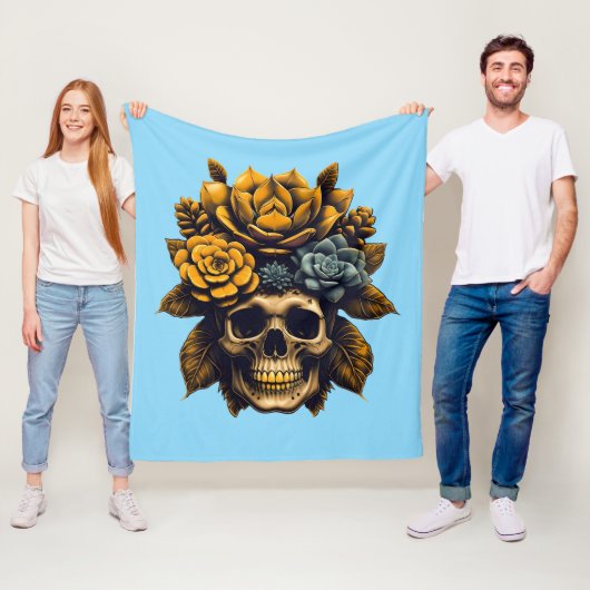 ボーンから開花 フリースブランケット (インサイチュ)