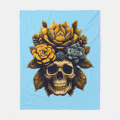 ボーンから開花 フリースブランケット (正面)