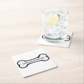 ボーンのラボ名 スクエアペーパーコースター (インサイチュ)