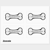 ボーンのラボ名 長方形シール (シート)