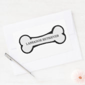 ボーンのラボ名 長方形シール (封筒)