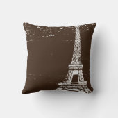 ボーンエッフェルタワーカスタムコットンピロー クッション (裏面)