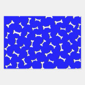 ボーンオンブルーバックグラウンド紙切り出しカスタム ラッピングペーパーシート (正面3)