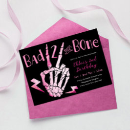 ボーンガールズの2歳の誕生日招待状 招待状