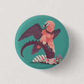 ボーンキング 缶バッジ (正面)