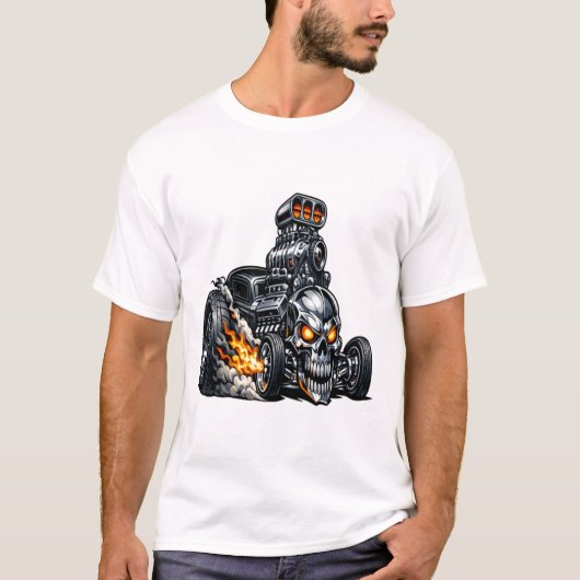ボーンクラッシャーホットロッド Tシャツ (正面)