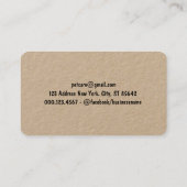 ボーンクラフト付き犬紙 名刺 (裏面)