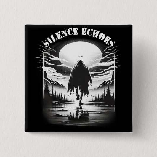 ボーンシャドウ：砂漠での反射 缶バッジ (正面)