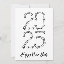 ボーンスタイルシンプルハッピーニューイヤーカード2025 シーズンカード