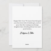 ボーンスタイルシンプルハッピーニューイヤーカード2025 シーズンカード (裏面)