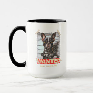 ボーンスモーキング悪犬: ボストンテリアのマグカップ マグカップ