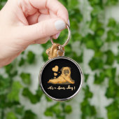 ボーンズの日 – Pug Good Mood キーホルダー (手)