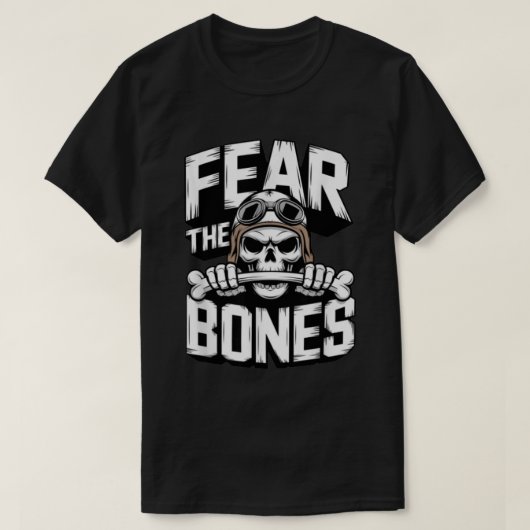 ボーンズスカル隊を恐れる Tシャツ (デザイン正面)