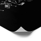 ボーンズ来アライブEzekiel 37ハロウィンSkeleton Sku ポスター (角)